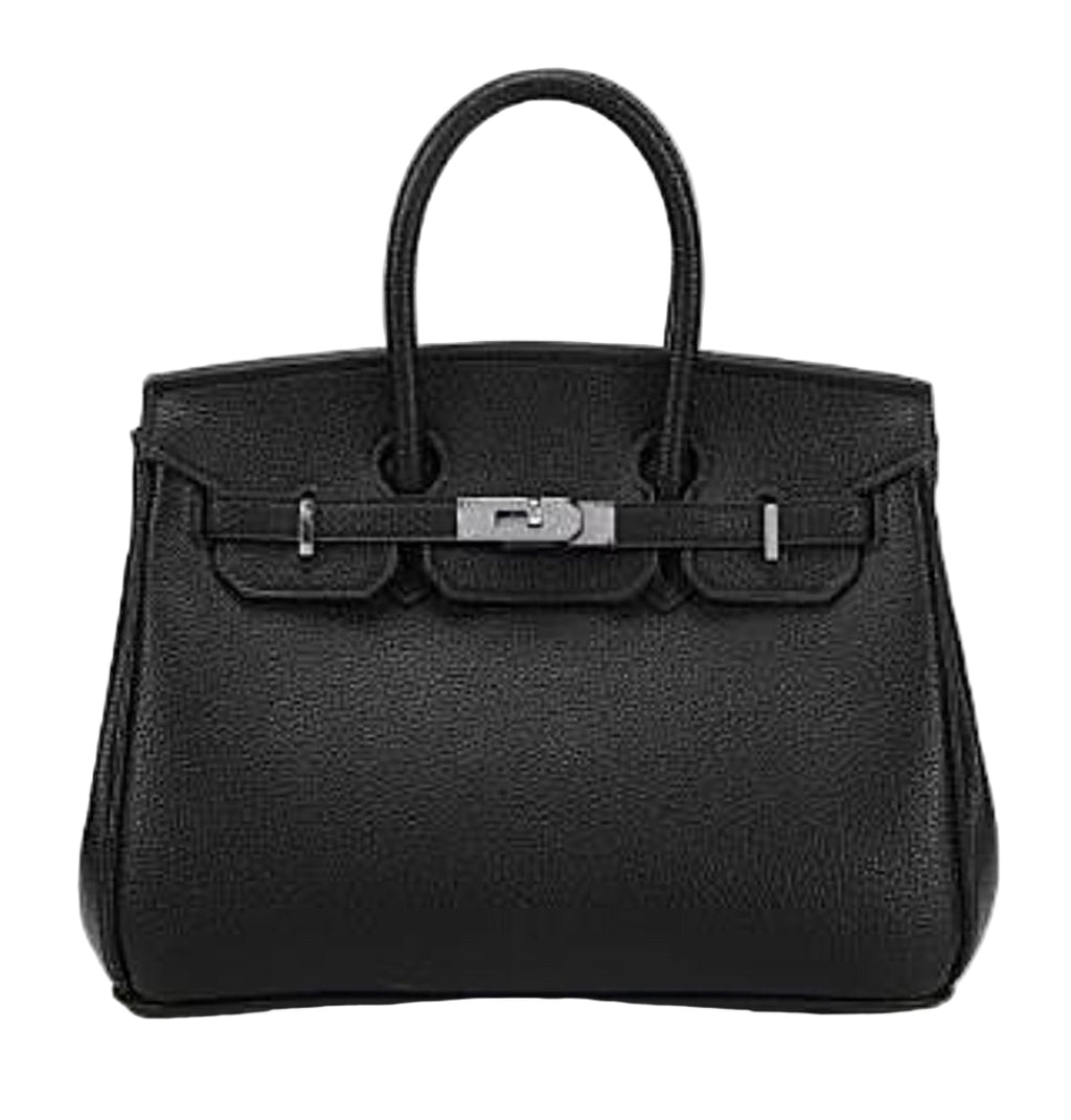 Sac à main « Chic » inspi Birkin boucle argenté
