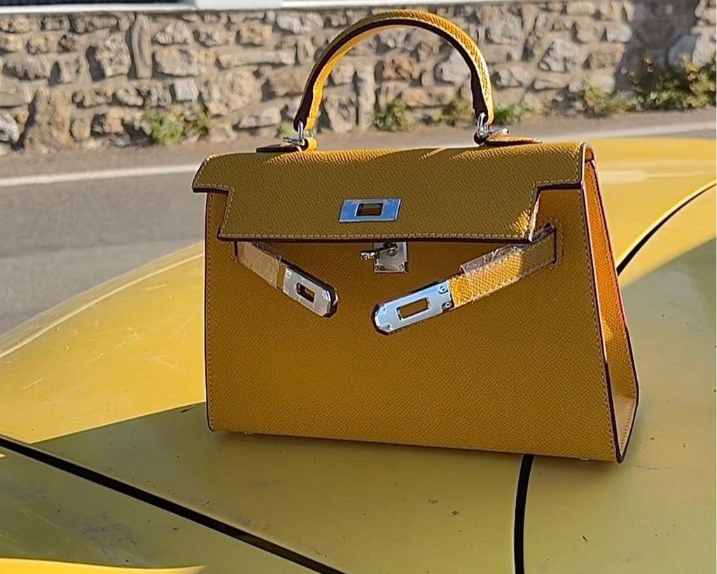 Sac à Main Cuir Honey - Style Kelly Français | MAISONBYKM