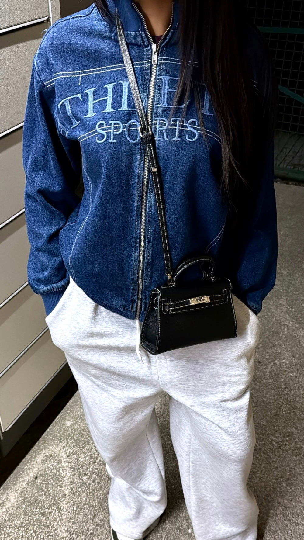 Sac à main «Minuit Silver»